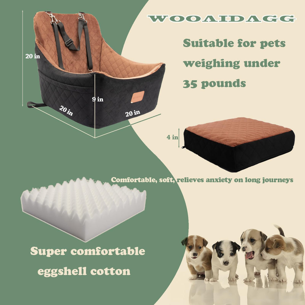 Wooaidagg siege-chien confort-mousse-memoire offre un cocon rassurant.