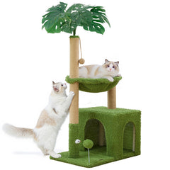 Woochpet arbre chat 48 pouces condo haut: espace privé pour sieste sûre et détendue.