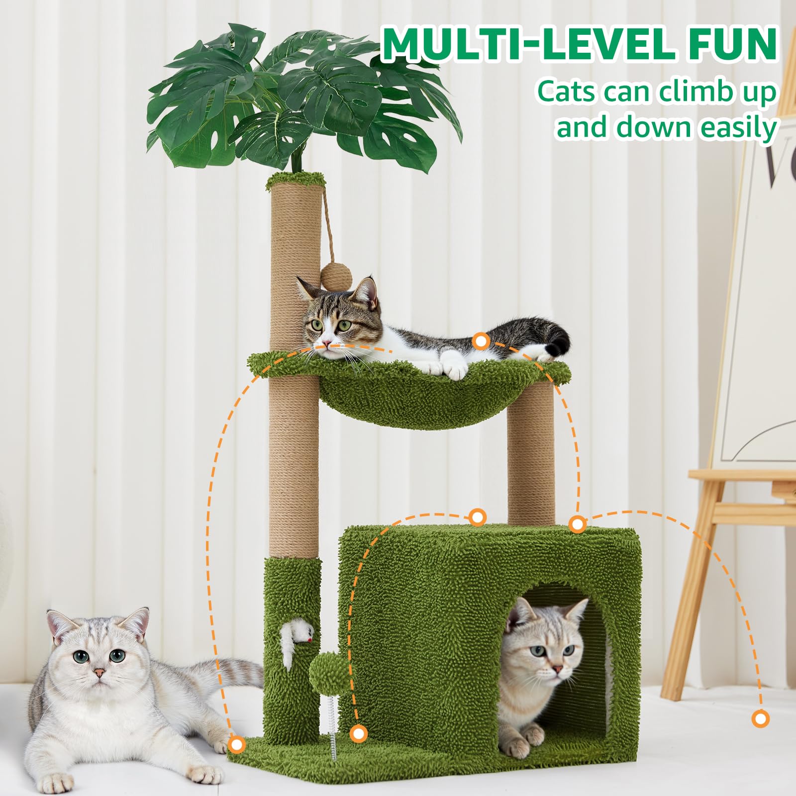 Woochpet balle sisal bruissante: interaction variée et amusement actif.