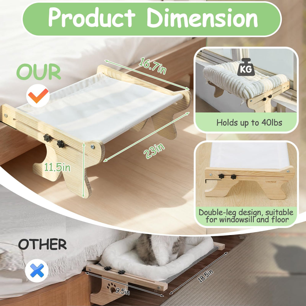 Woochpet bande tissage hamac securise le couchage du chat