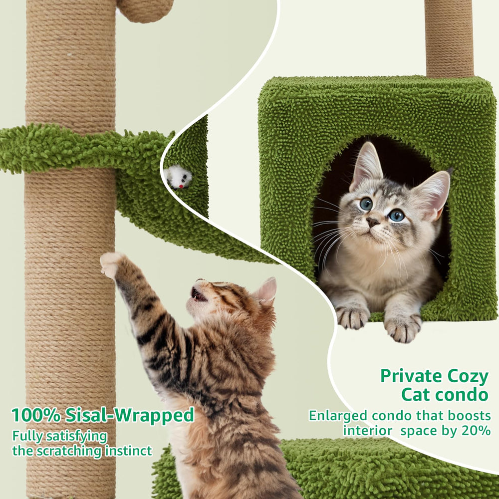 Woochpet éléments végétaux: décoration naturelle qui stimule la curiosité du chat.