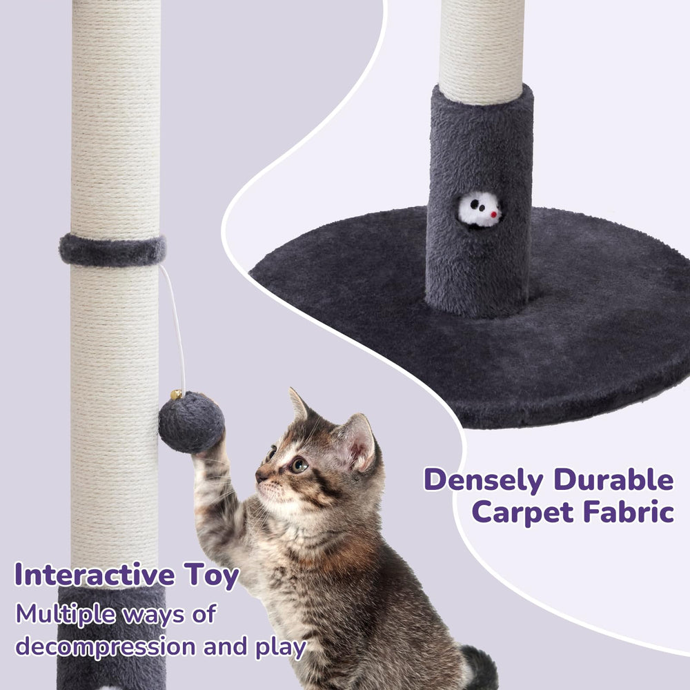 Woochpet sisal naturel base MDF offre robustesse et stabilité.