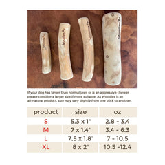Woodies Dog Chews: naturel et sans additifs pour chiens