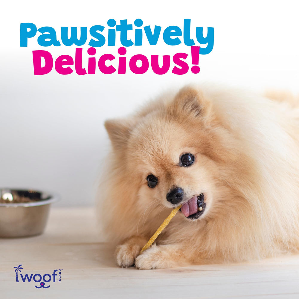 Woof Island utilisation quotidienne, récompense saine et pratique.