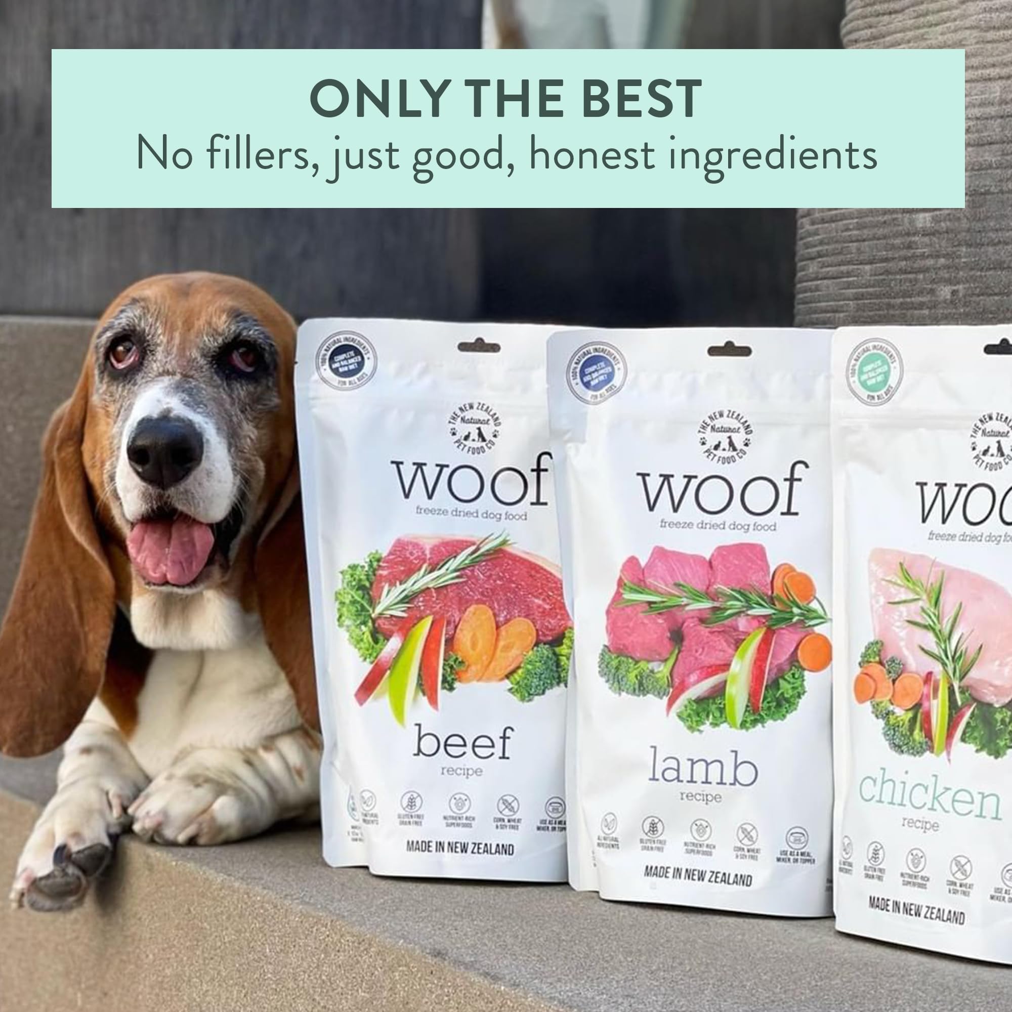 WOOF Lamb Freeze Dried Texture riche et croquant.