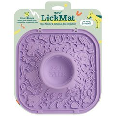 WOOF LickMat avec bol intégré pour divertir votre chien pendant le repas