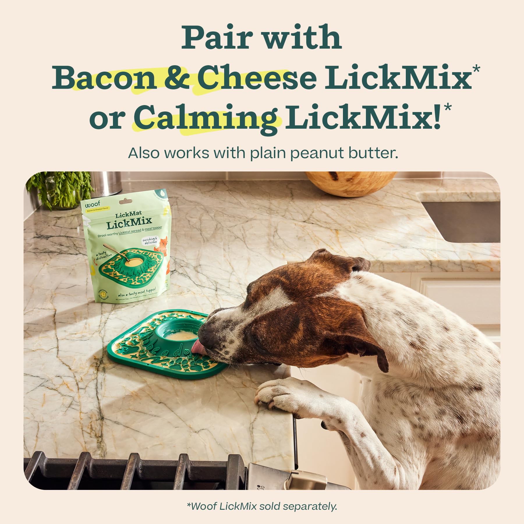 WOOF LickMat enrichissement mental lors des moments calmes