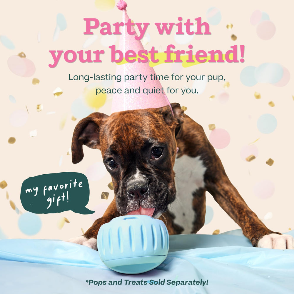 Woof Party Pupsicle, design faible mess pour remplissage et nettoyage faciles.