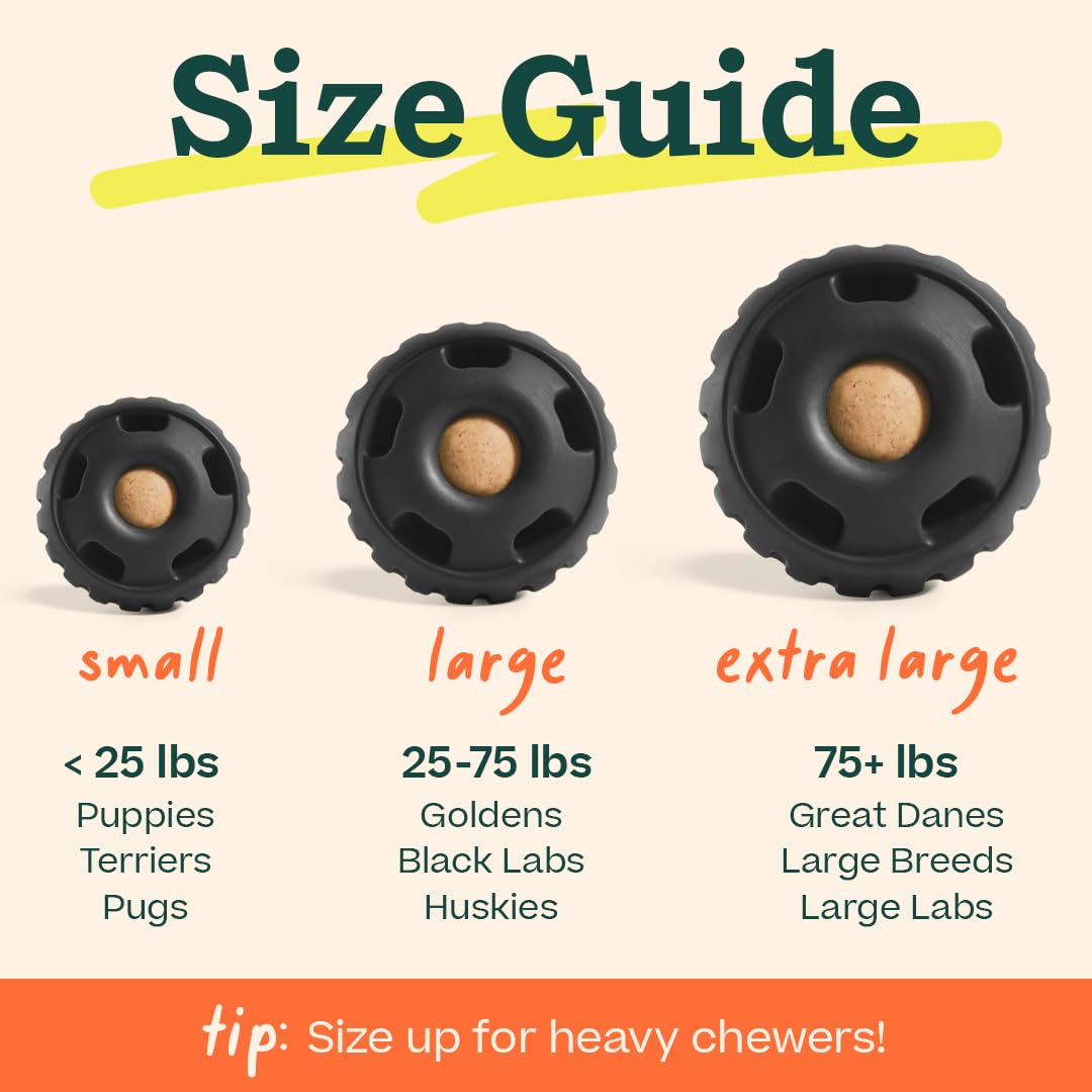 WOOF Power Chewer Pupsicle – base lestée, jouet stable pendant le jeu.