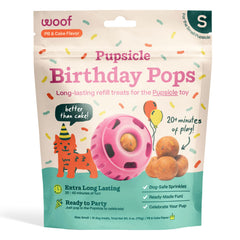 WOOF Pupsicle Anniversaire Gâteau: friandise festive pour chien.