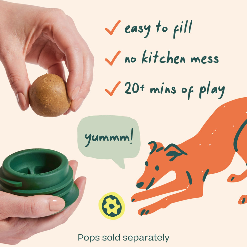 WOOF Pupsicle base pesante pour une stabilité pendant le jeu.