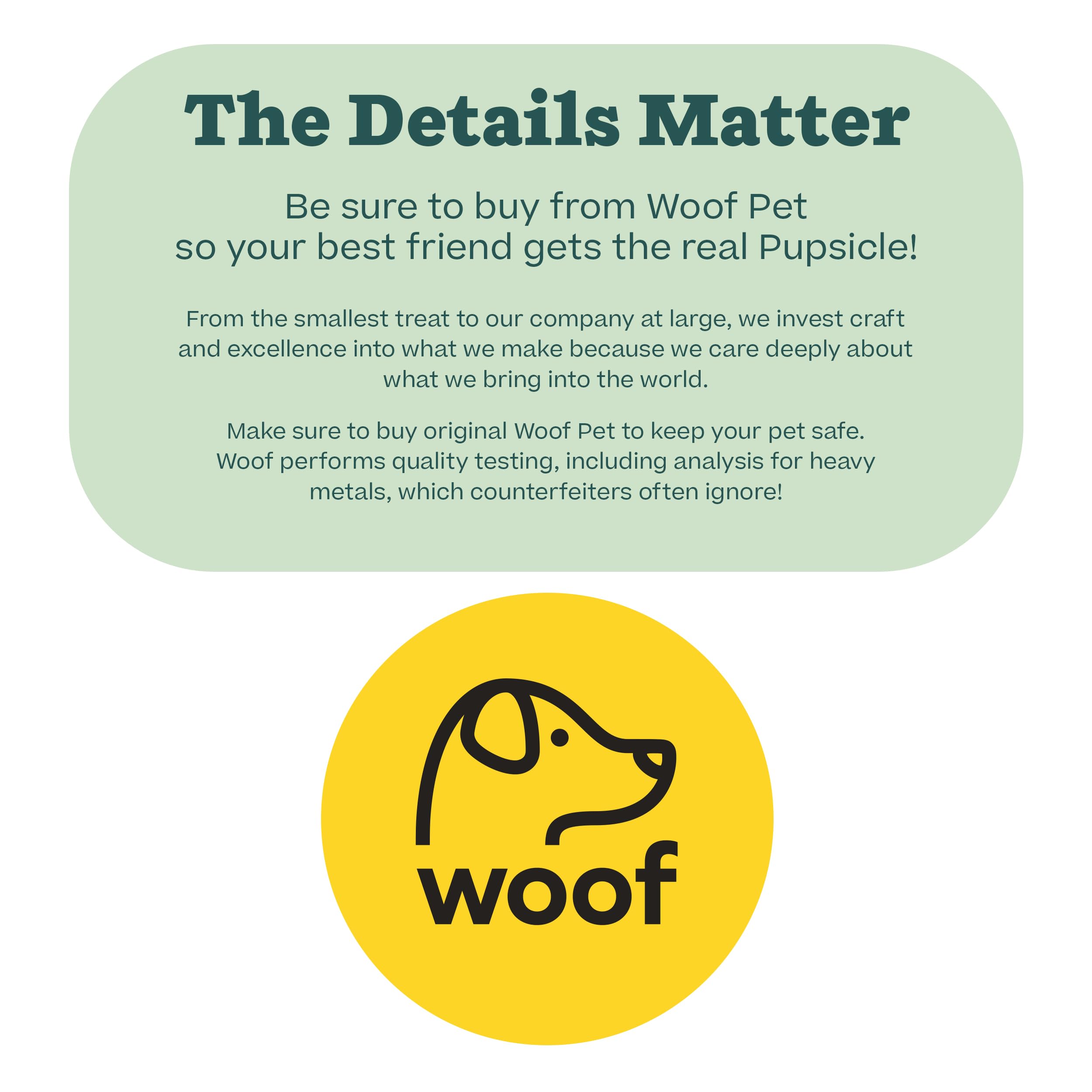 Woof Pupsicle : design pensé pour la durabilité et la sécurité de votre chien.