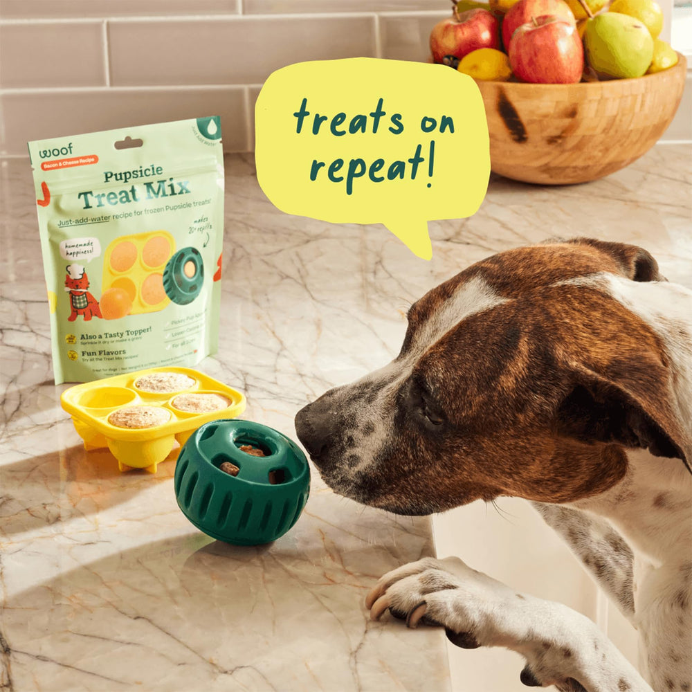 Mélange Pupsicle WOOF compatible avec plateau, jeux interactifs pour chien.
