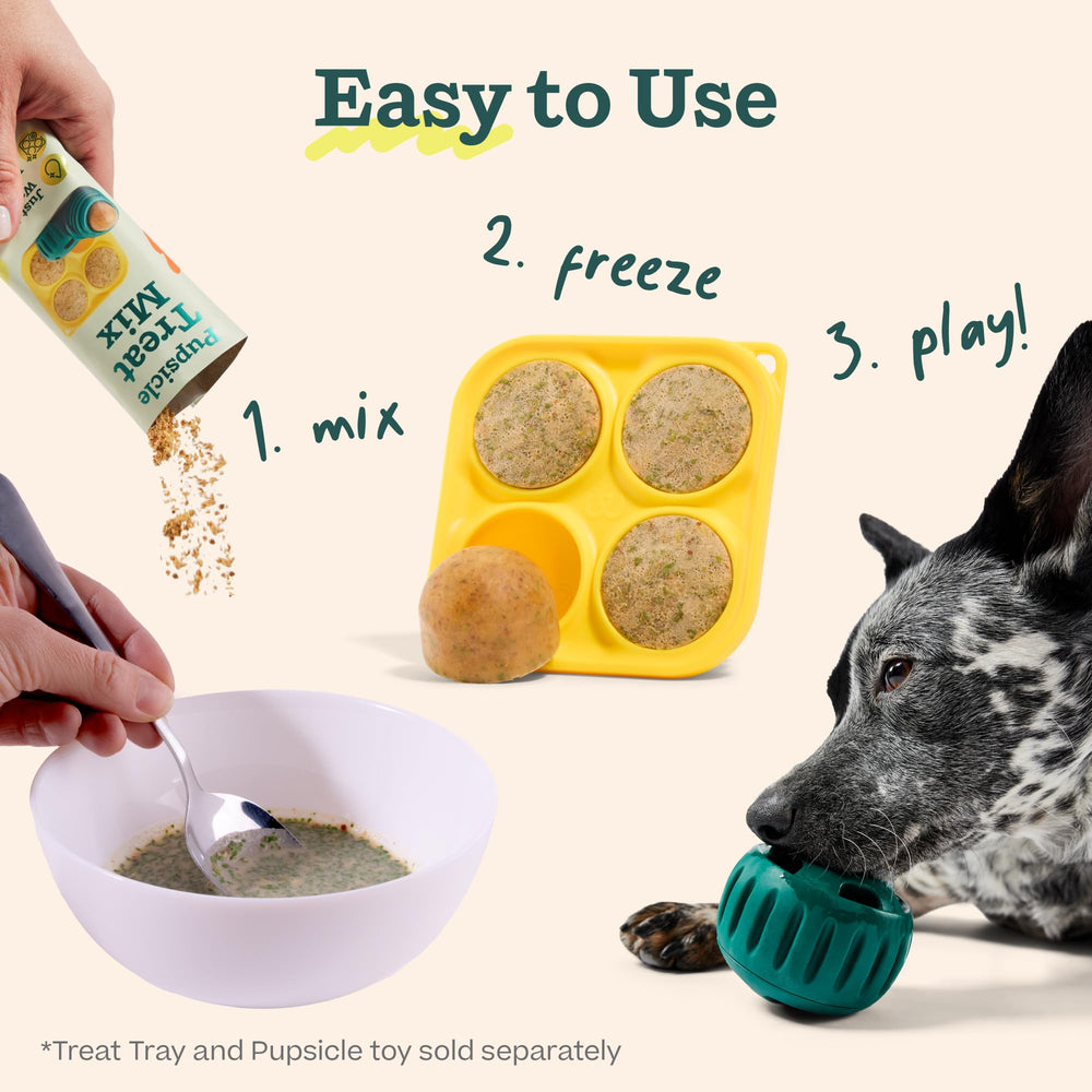 Moules compatibles Pupsicle Woof pour un remplissage propre.
