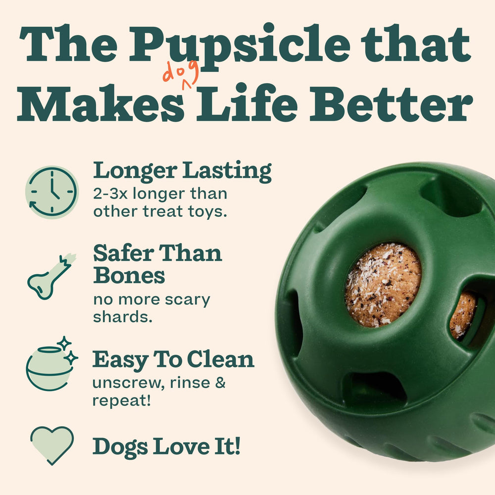 WOOF Pupsicle: plateau en silicone alimentaire pour friandises maison sûres.