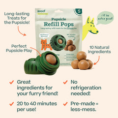 WOOF Pupsicle Refills – sans réfrigération, pratique en balade.