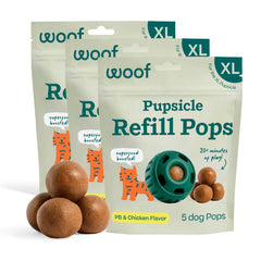 WOOF Pupsicle Refill XL, remplissage pratique pour des moments calmes.