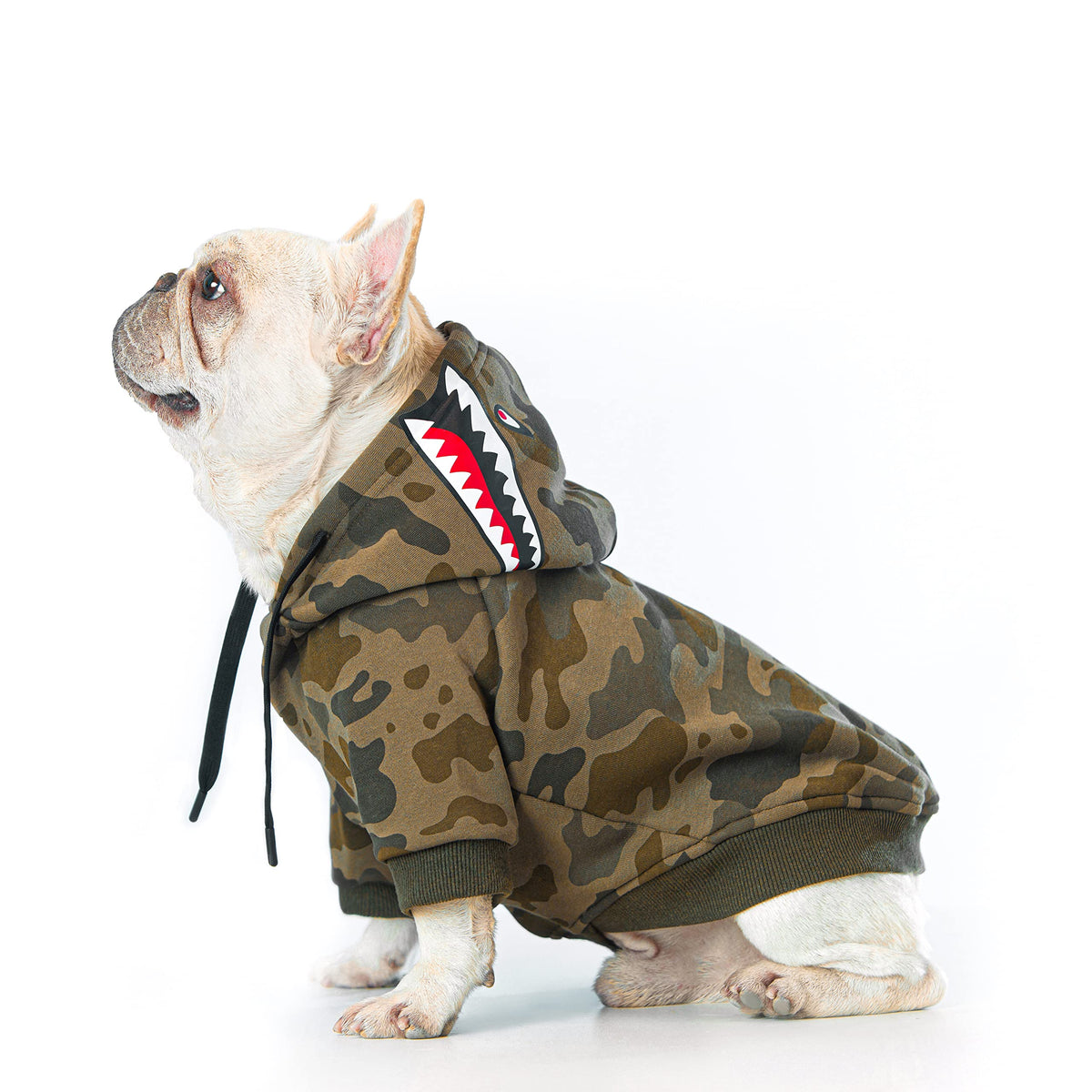 Woof Trails sweat à capuche camouflage vue générale, confort idéal pour balades.