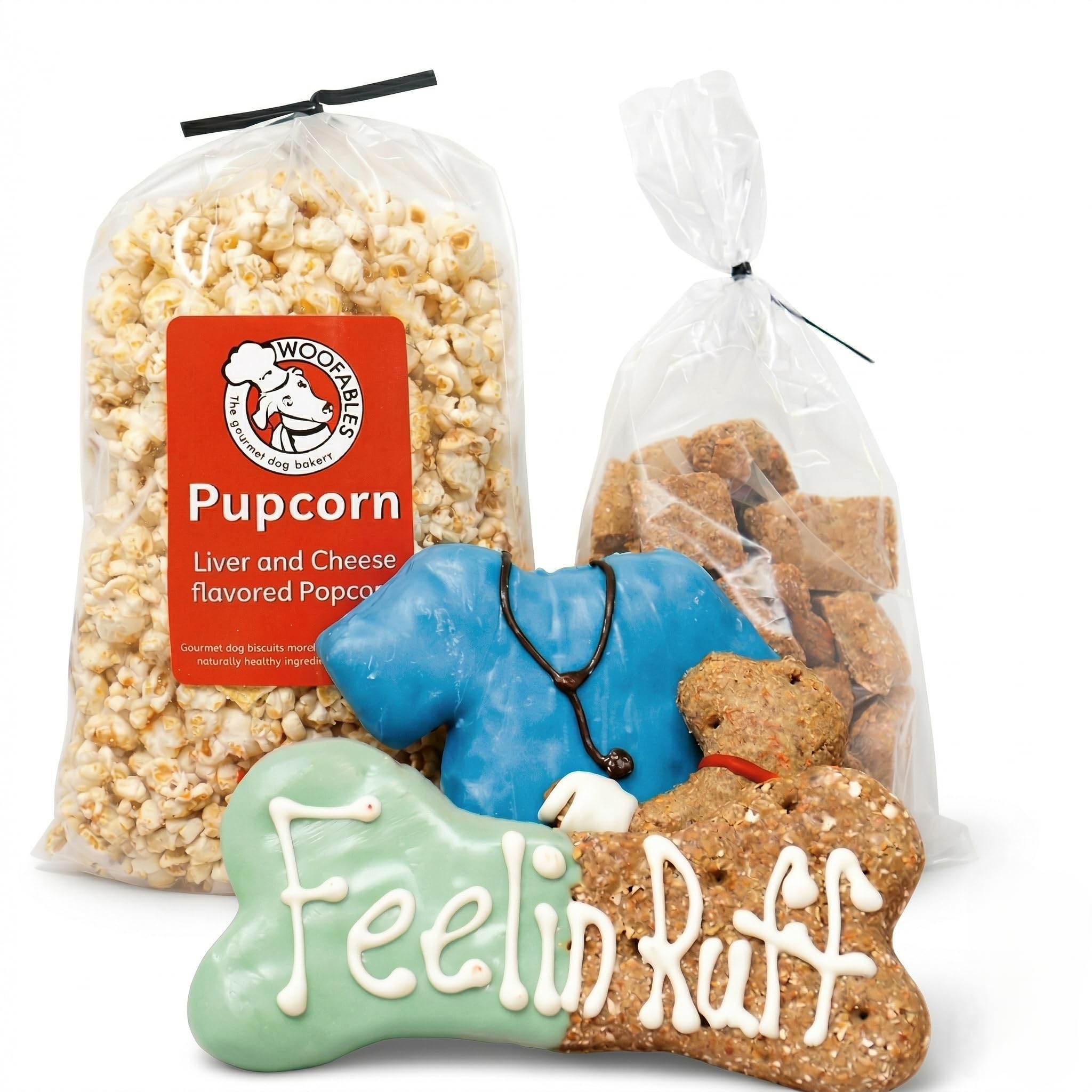 Woofables Pupcorn au fromage et foie, friandise réconfortante pour chien