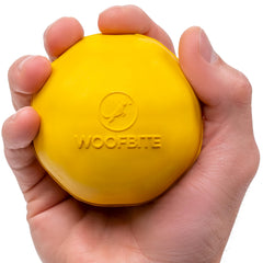 WoofBite balle indestructible 3 pouces, vue avant, idéale pour le fetch durable.