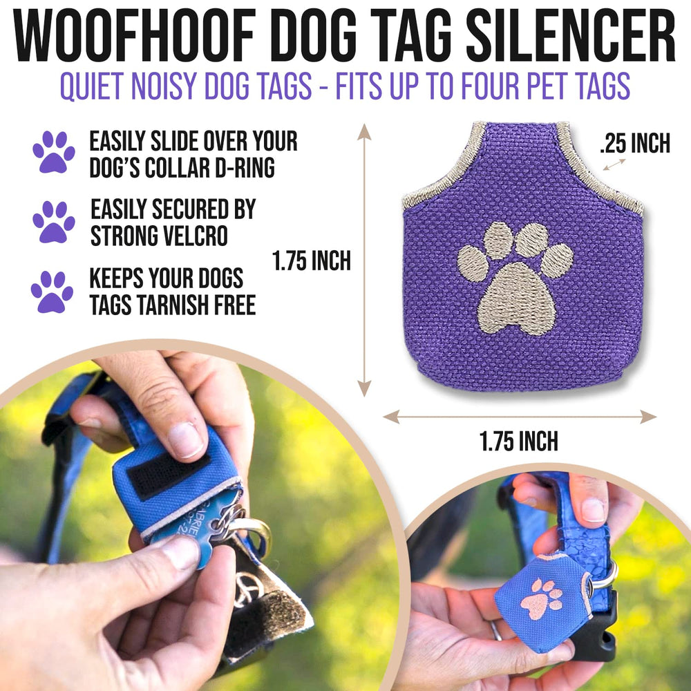 Woofhoof couvercle pendentif chien tissu résistant protège les médailles