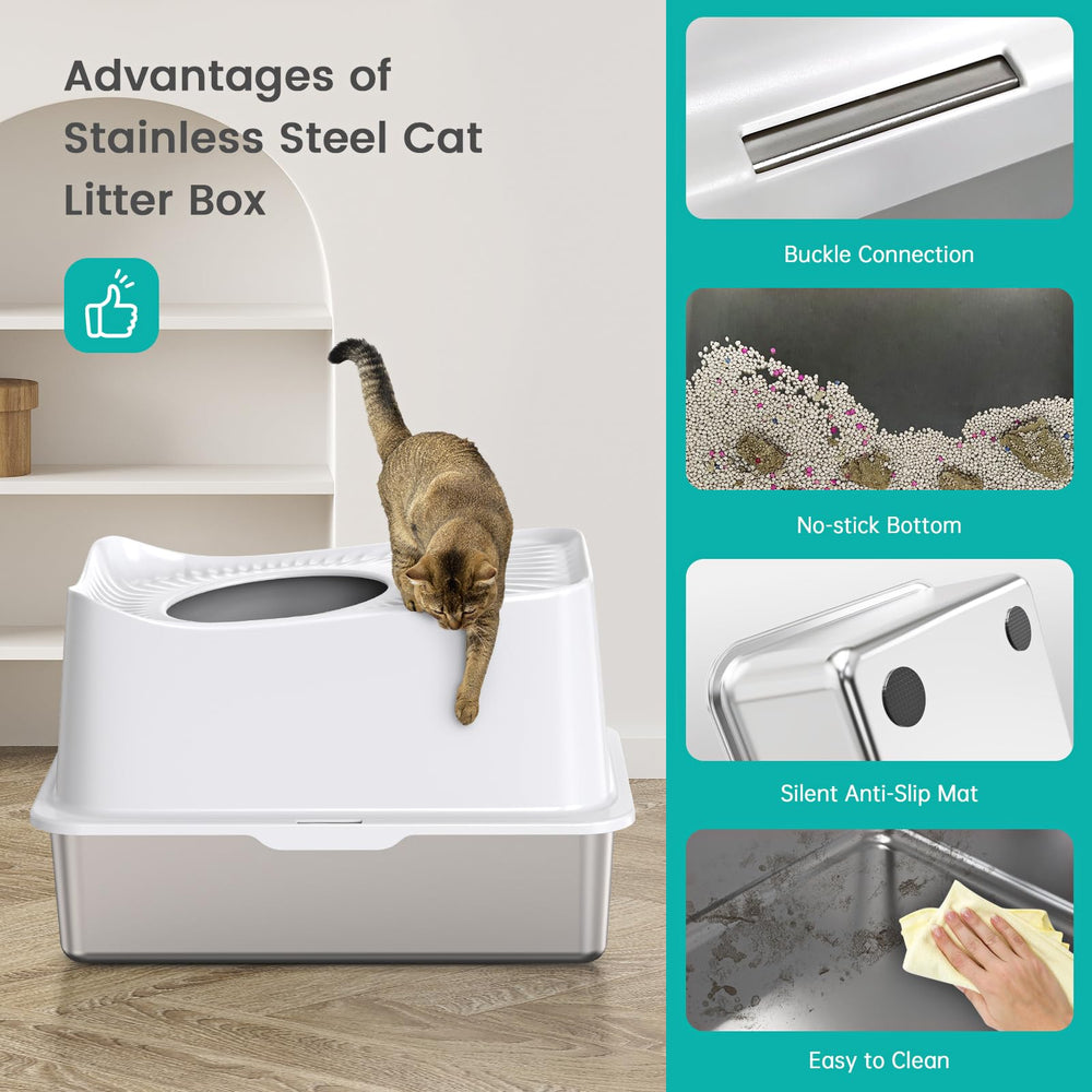 WoofiGo litière inox durable et sans odeurs, investissement économique.