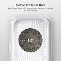 WoofiGo litière acier inox nettoyage facile, essuyage rapide.