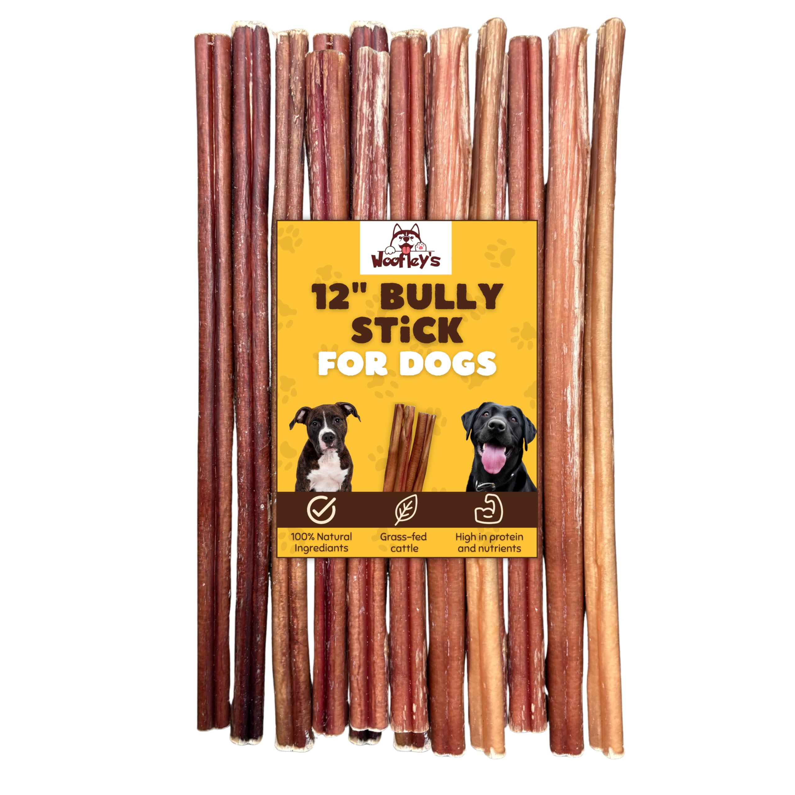 Woofley's bâton-buffle-12po longue durée : mastication prolongée et naturelle pour chien.