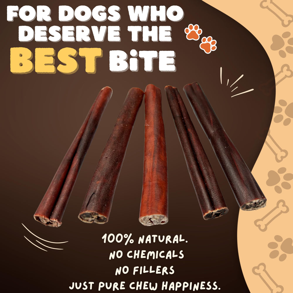 Woofley's baton-collagene 6 pouces, arrière, alternative sans peau pour chiens.