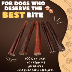 Woofley's baton-collagene 6 pouces, arrière, alternative sans peau pour chiens.