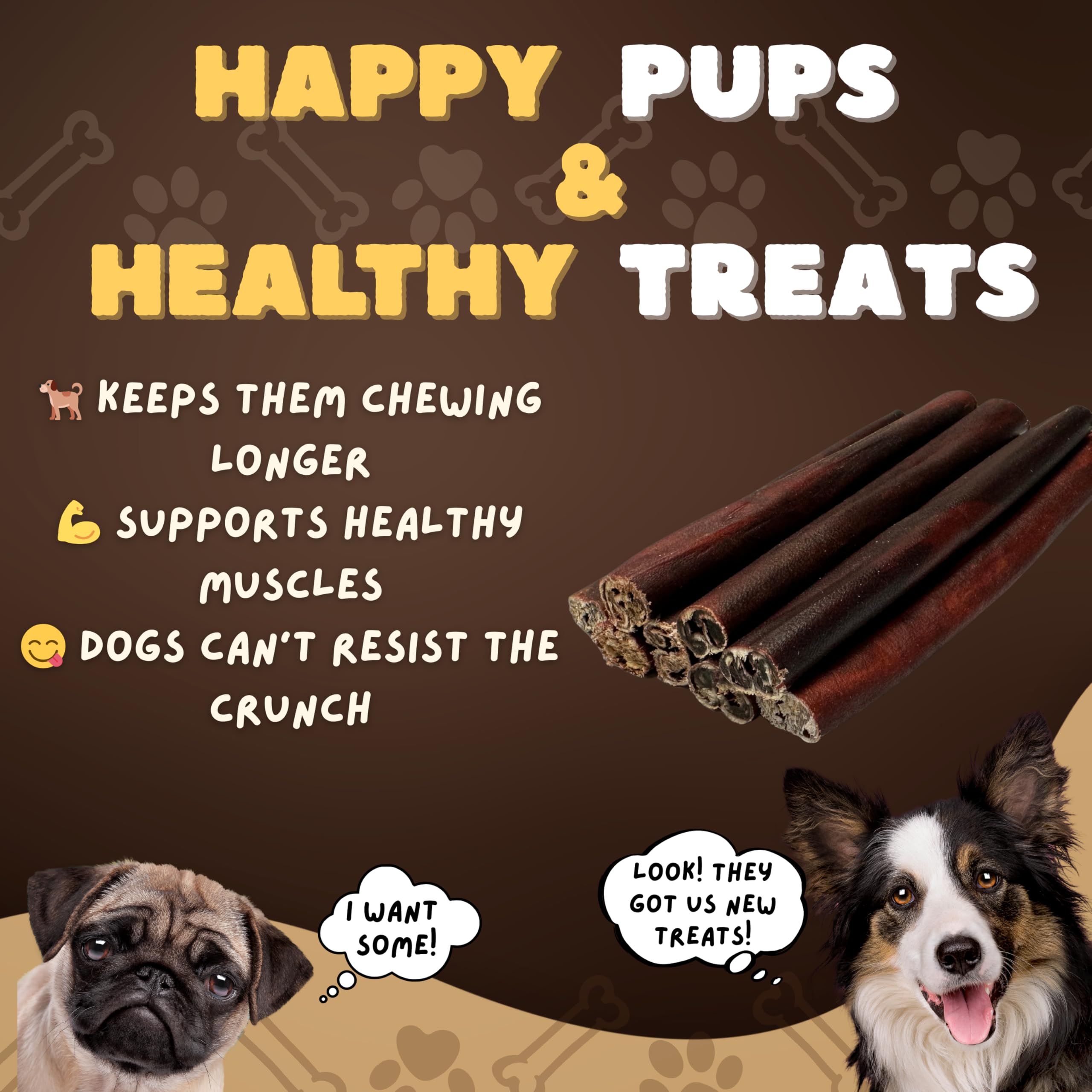 Woofley's baton-collagene pour chien moyen, parfait pour un mâchage contrôlé.