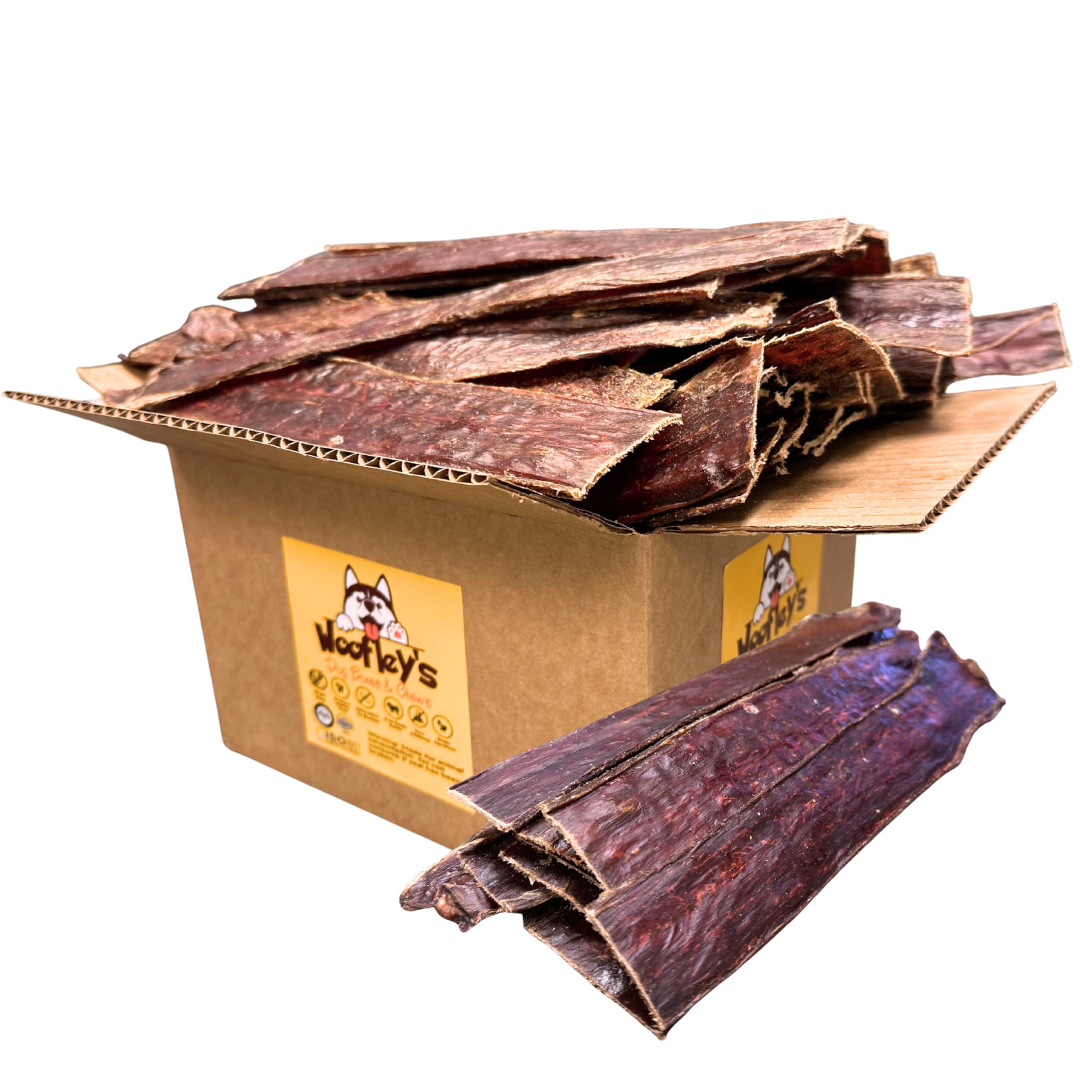 Woofley's bâtonnets œsophage 10-12 pouces pour une mastication durable.