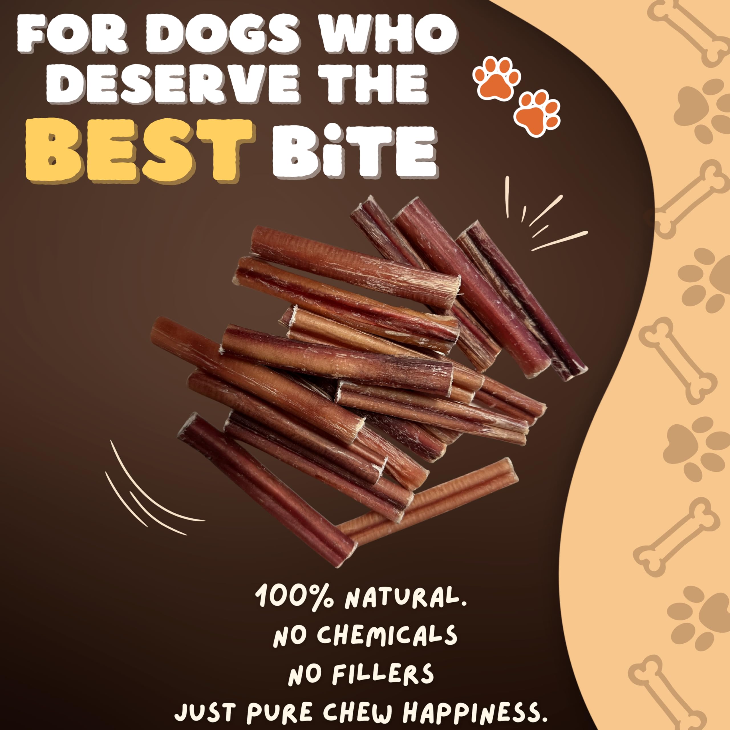 Woofley's gros plan sur le bâton de viande, texture naturelle.