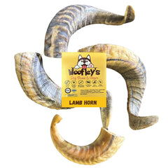Woofley's Lamb Horn deux pièces emballage, présentation claire et pratique.