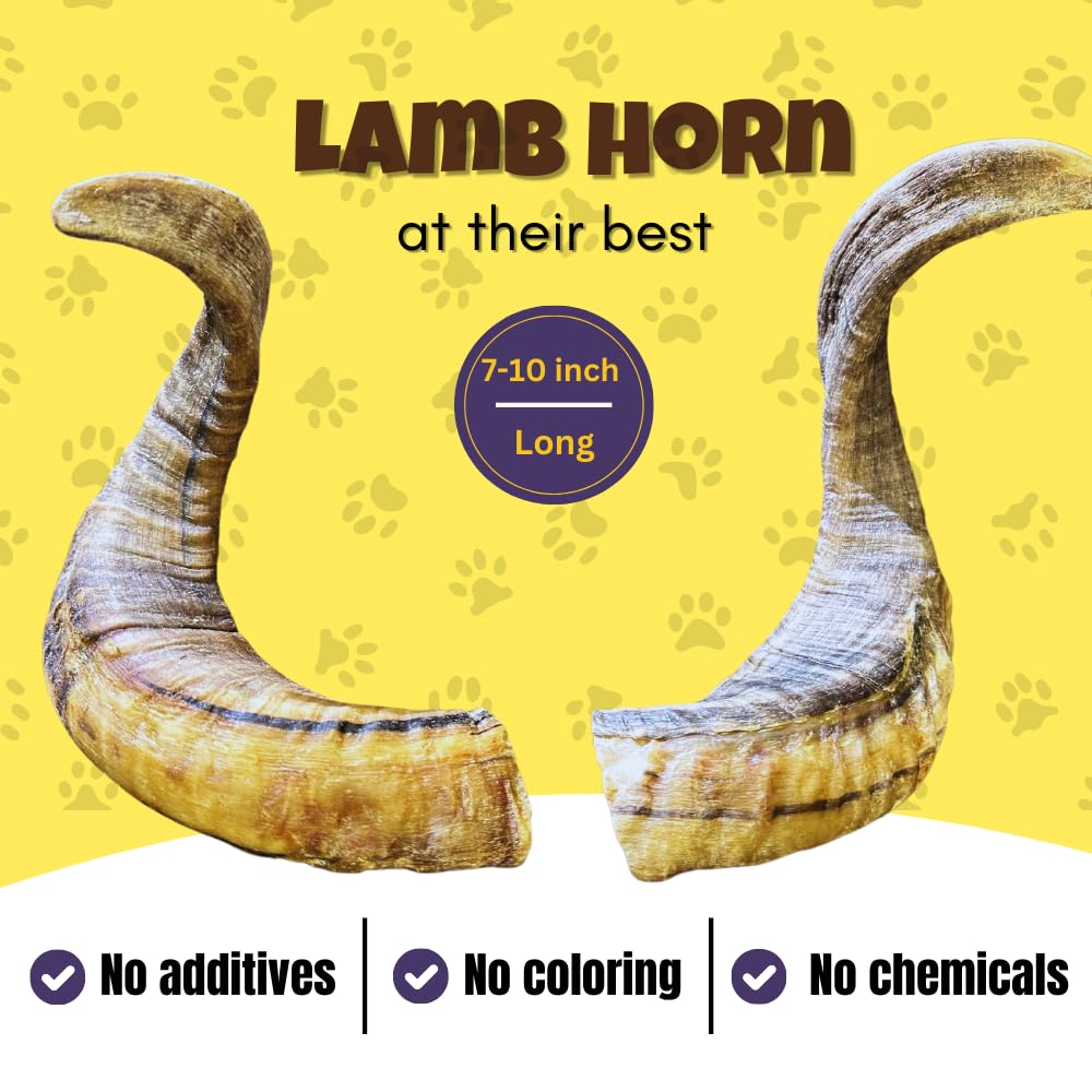 Woofley's Lamb Horn sans additifs, produit sain et pur.