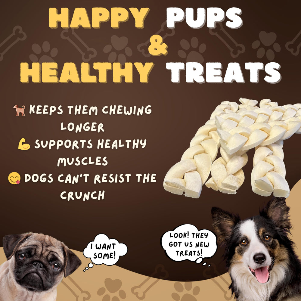 Woofley's nattes-joue-buffle 6 pouces: usage après le repas sous supervision