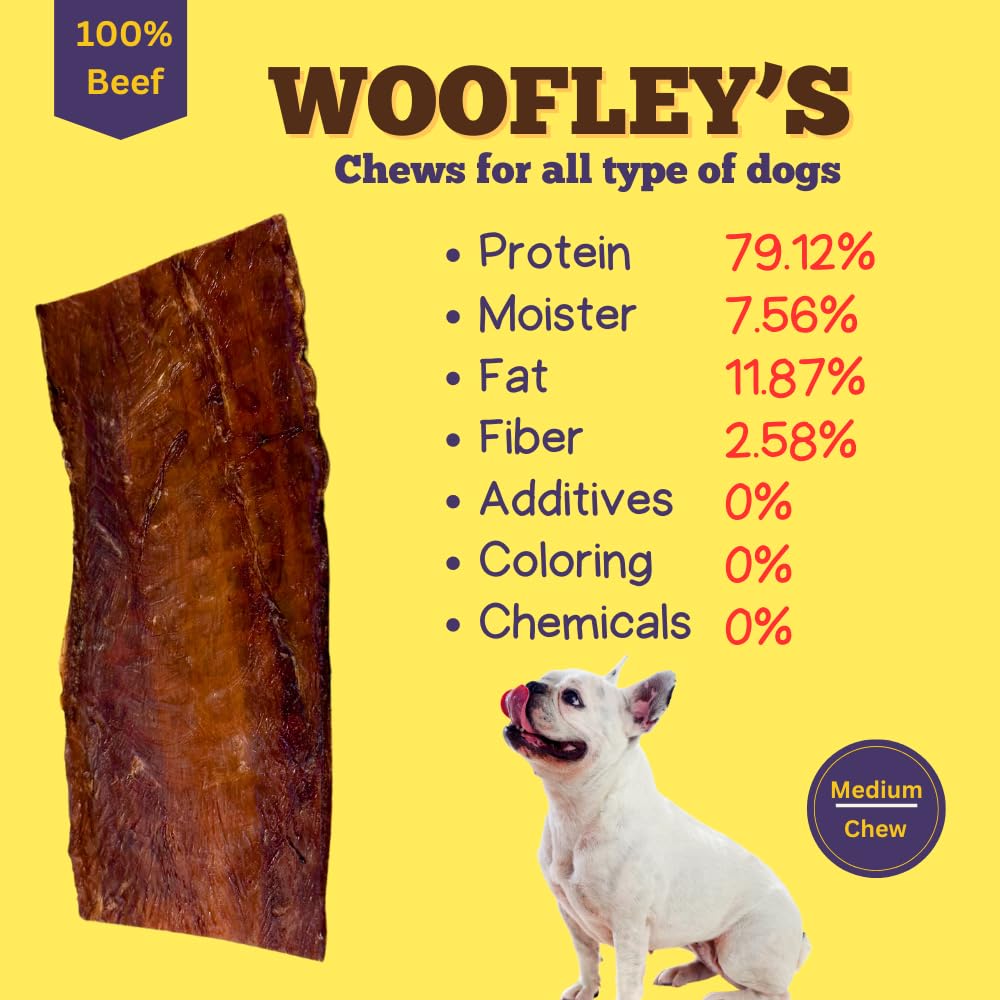 Woofley's Esophagus Jerky textures-naturelles: option naturelle pour chiens actifs.