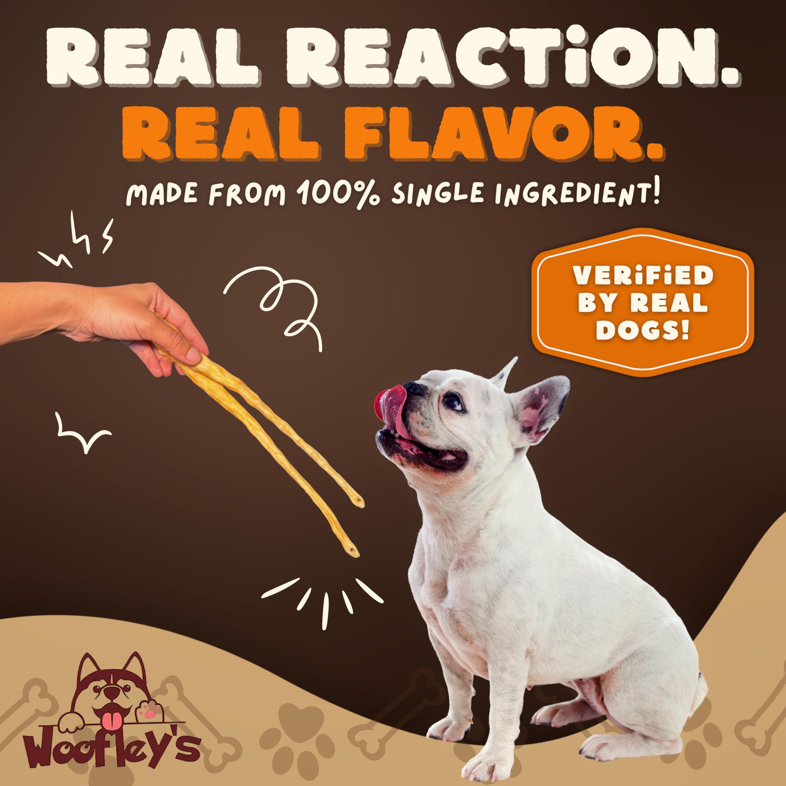 Woofley's Queue d'agneau – Portions pratiques pour occuper votre chien.