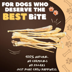 Woofley's Queue d'agneau – Texture granuleuse pour mastication durable.