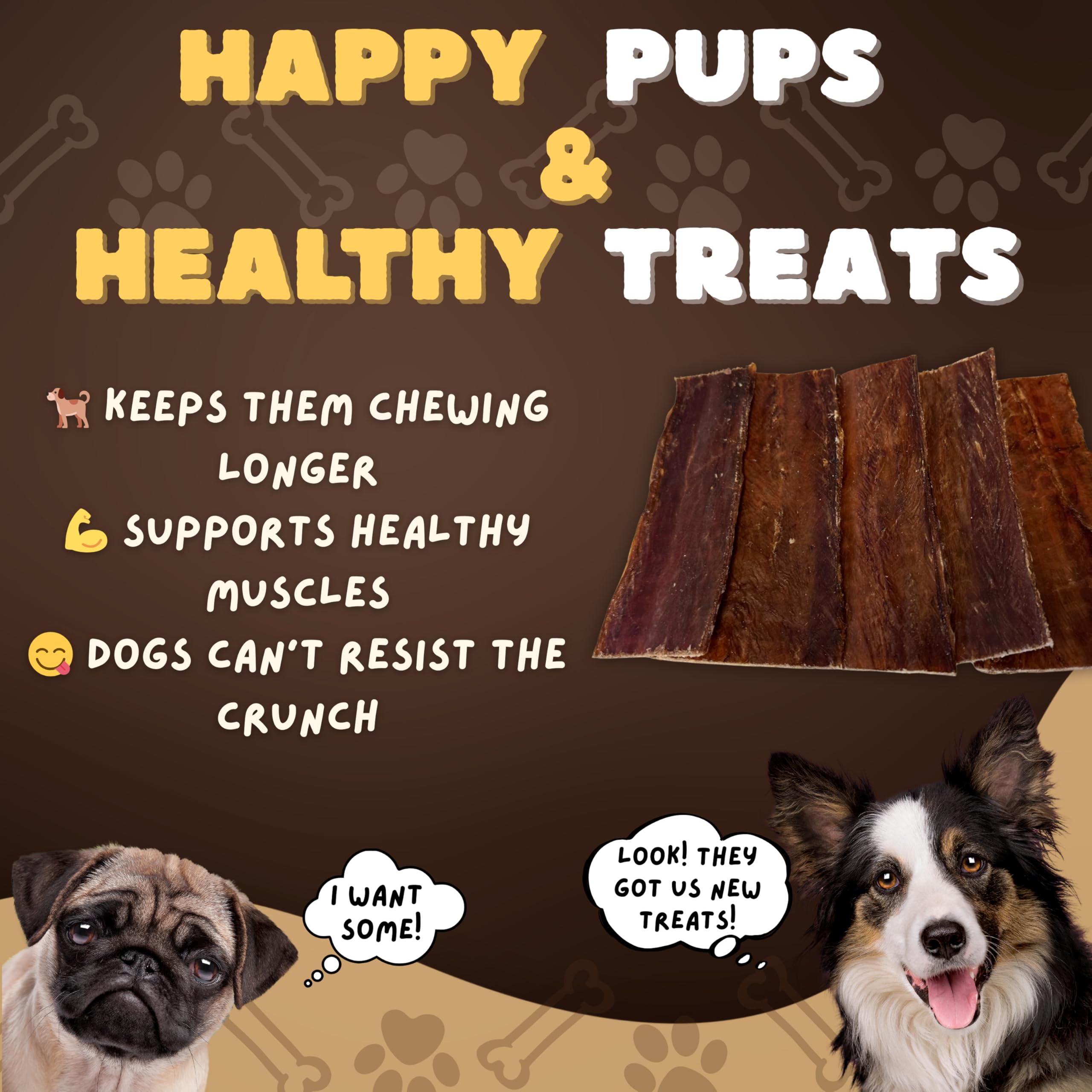 Woofley's sans additifs, bâtonnets d'œsophage, formule sans produits chimiques.