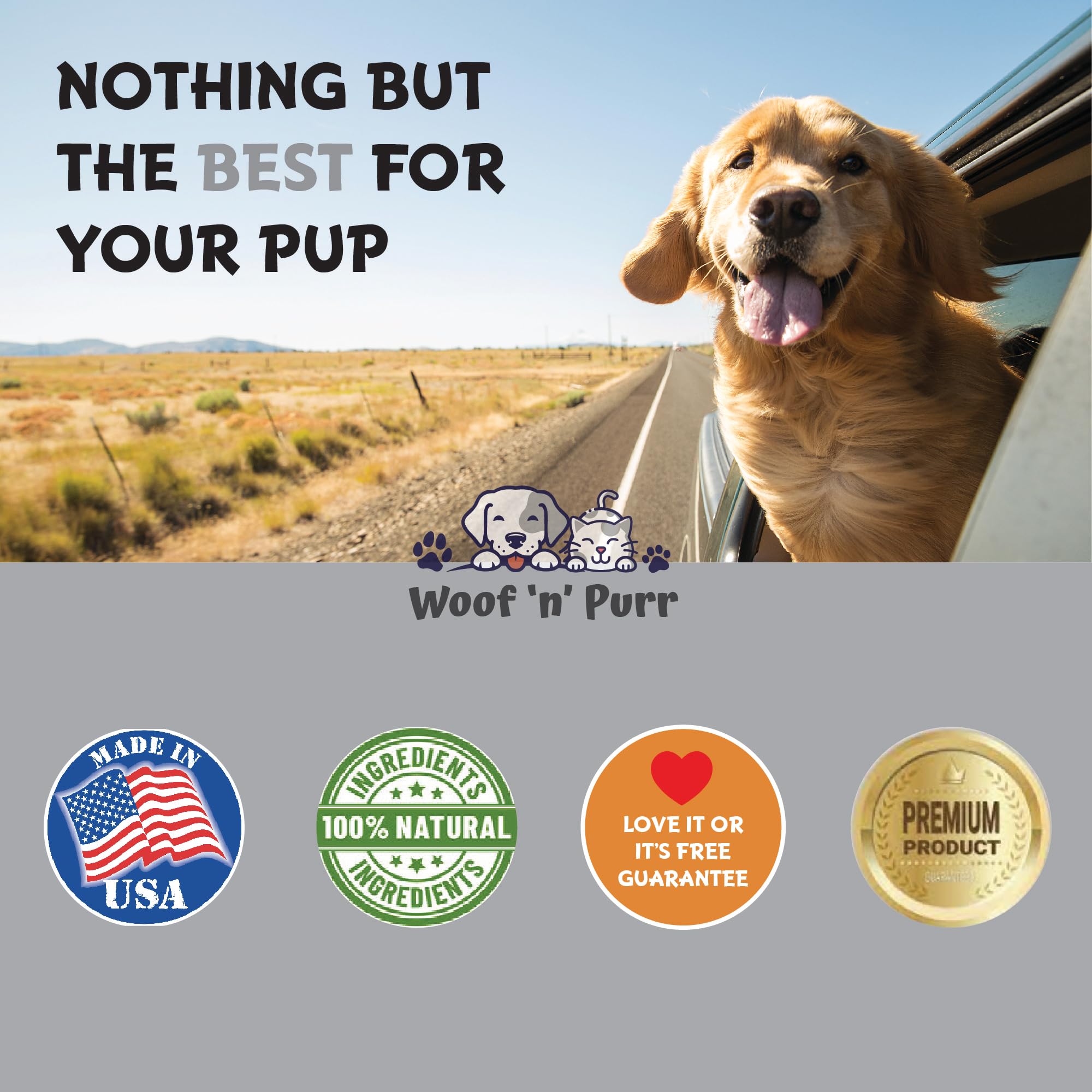 Woof n Purr zinc-chien-os-sante soutient des os solides.