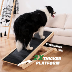 Rampe pliable avec une poignee pour un transport facile.