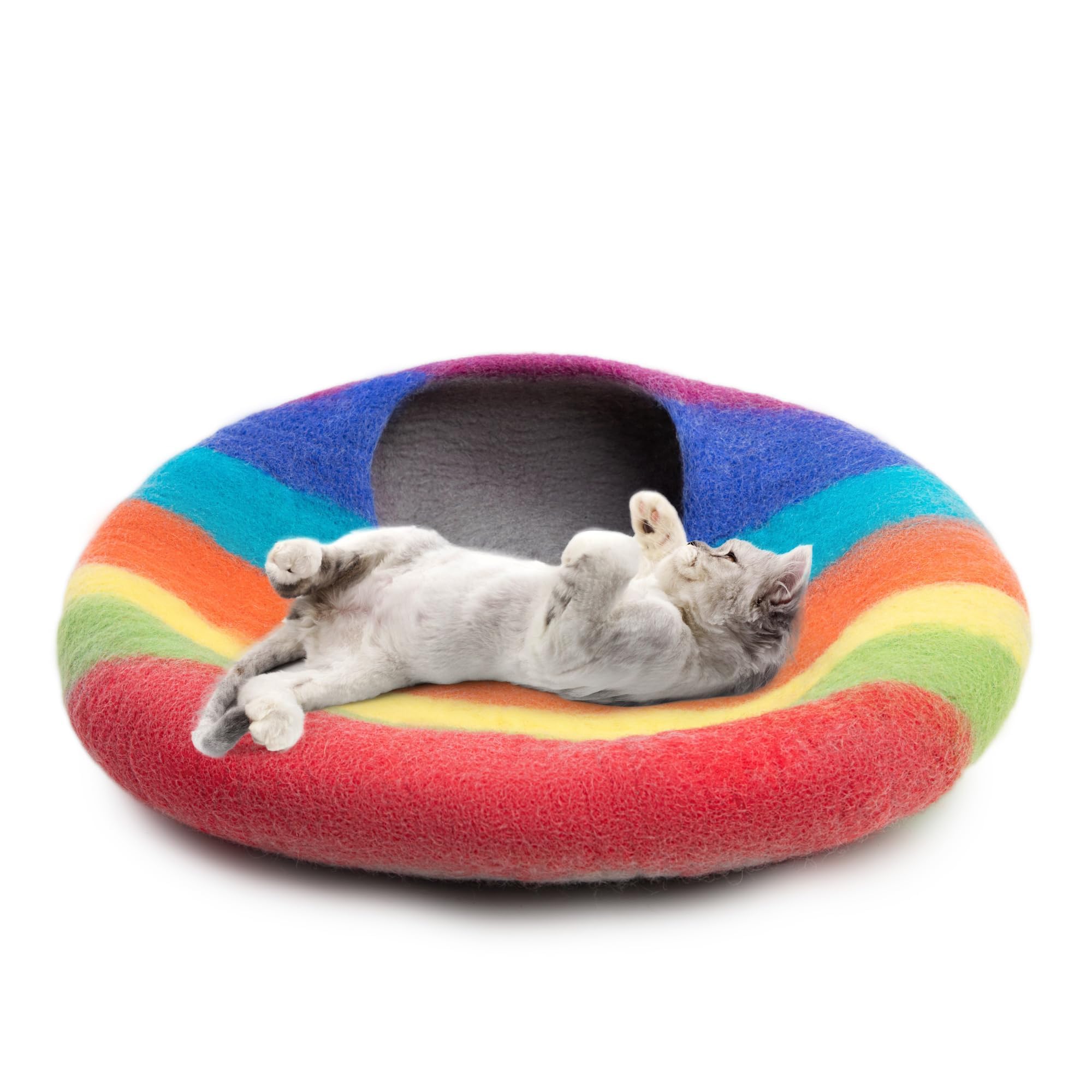 Woolygon nid-chat pliable merino: espace cosy facile à ranger.