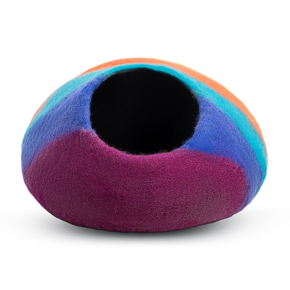Woolygon nid-chat refuge-doux-merino: confort durable pour chats et chatons.