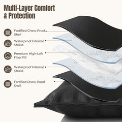 WooPetty-rembourrage-microfibre-douce: confort moelleux qui soutient le corps.