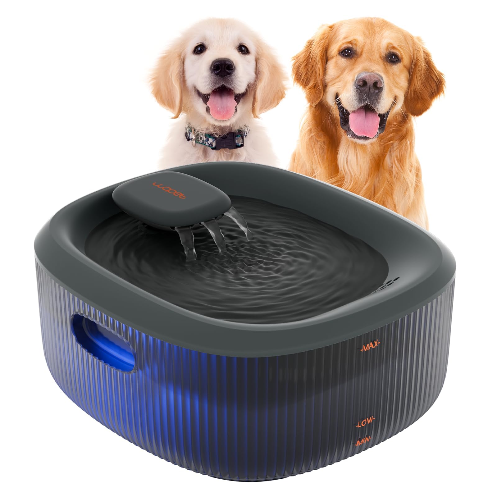 Fontaine WOPET pour chiens grands, capacité 6L, pratique en déplacement.