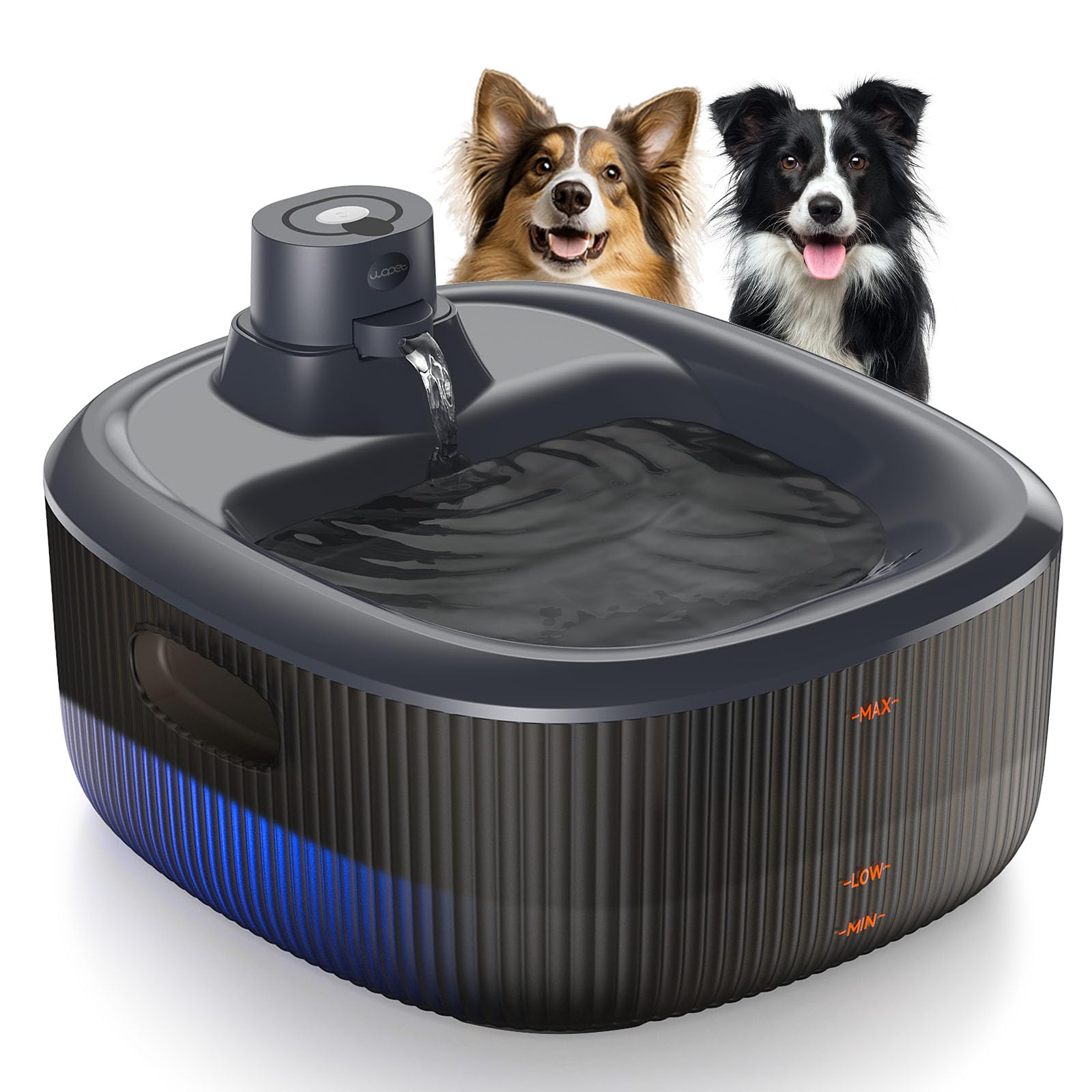 Fontaine d'eau pour chien sans fil WOPET, hydratation pratique sans câble.