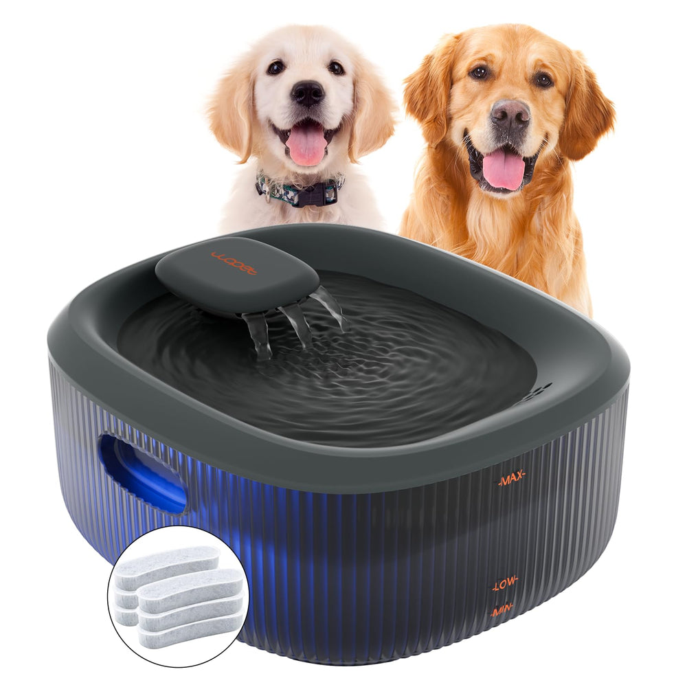 Fontaine WOPET grande capacité 6L pour chiens et chats, remplissage réduit.