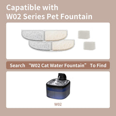 Pre-filtre eponge Woqucute W02: réduit les impuretés et protège la pompe.