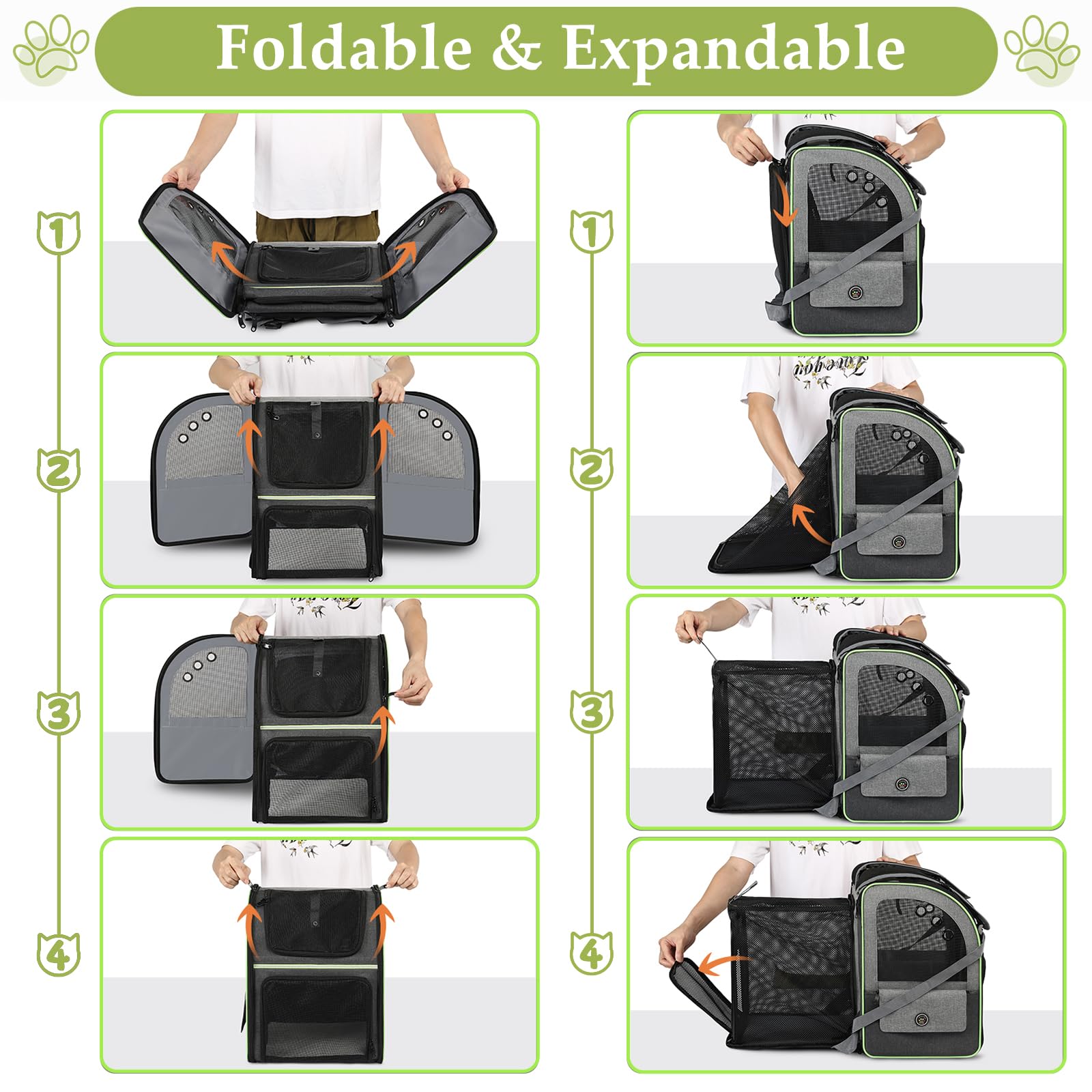 worfty-sac-dos-chat-fermetures-securisees prévient les ouvertures accidentelles
